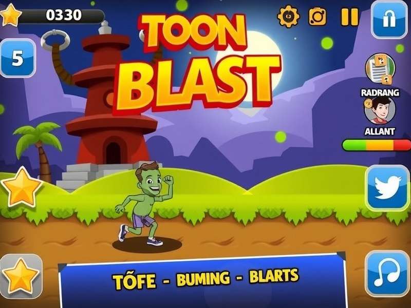 Kindle Fire पर Toon Blast गेमप्ले स्क्रीनशॉट