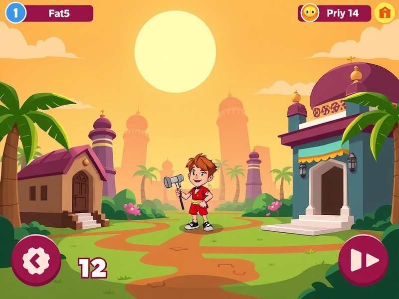 टून ब्लास्ट गेमप्ले स्क्रीनशॉट - कार्टून कैरेक्टर्स के साथ कलरफुल पजल