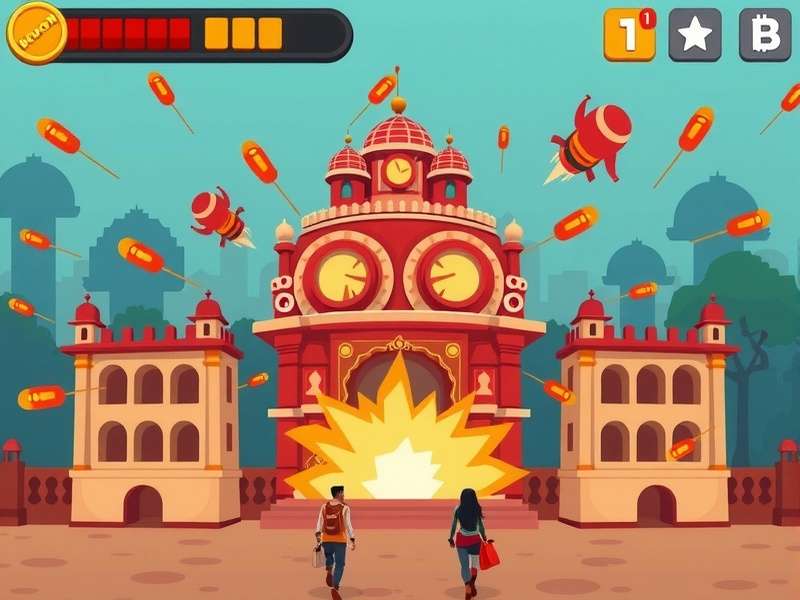 Toon Blast गेमप्ले स्क्रीनशॉट - रंगीन ब्लॉक और कार्टून कैरेक्टर