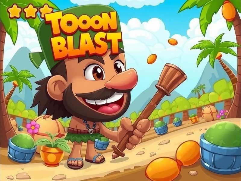 Toon Blast टीम वर्क दिखाते हुए