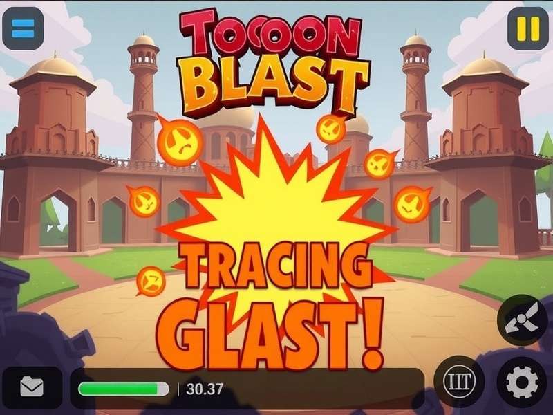 टून ब्लास्ट गेमप्ले स्क्रीनशॉट विज्ञापन दिखाते हुए