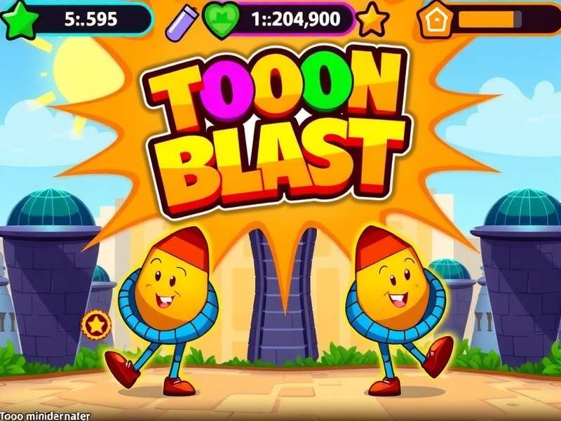 Toon Blast Windows 10 पर गेमप्ले दृश्य