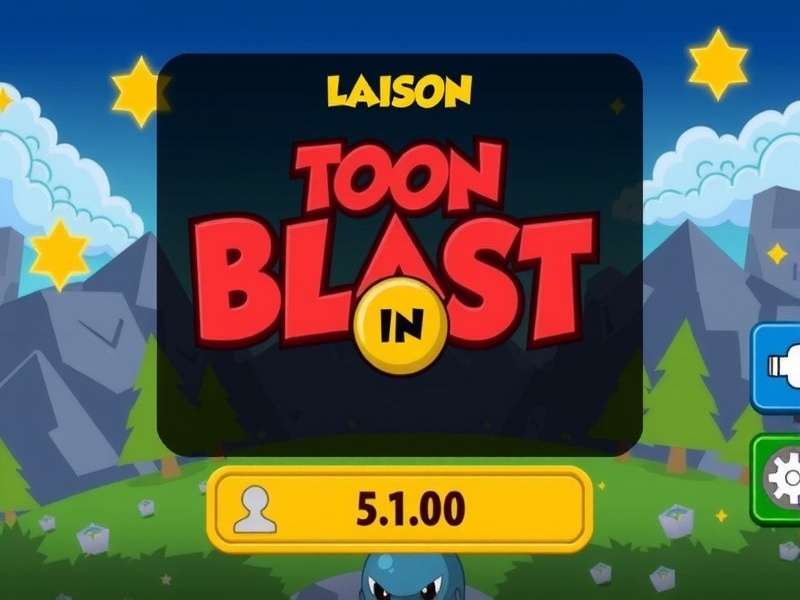 Visual guide showing Toon Blast power-ups: Rocket, Bomb, Disco Ball, and their combinations