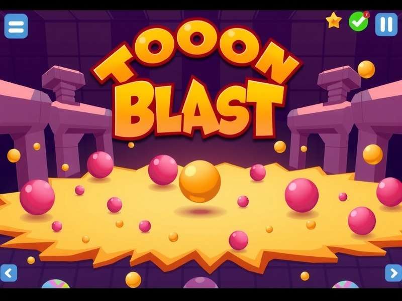 Screenshot of new levels in Toon Blast update