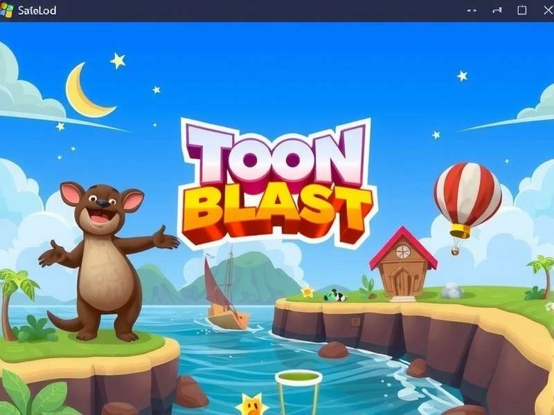 Toon Blast Gameplay on Windows 10 BlueStacks Emulator