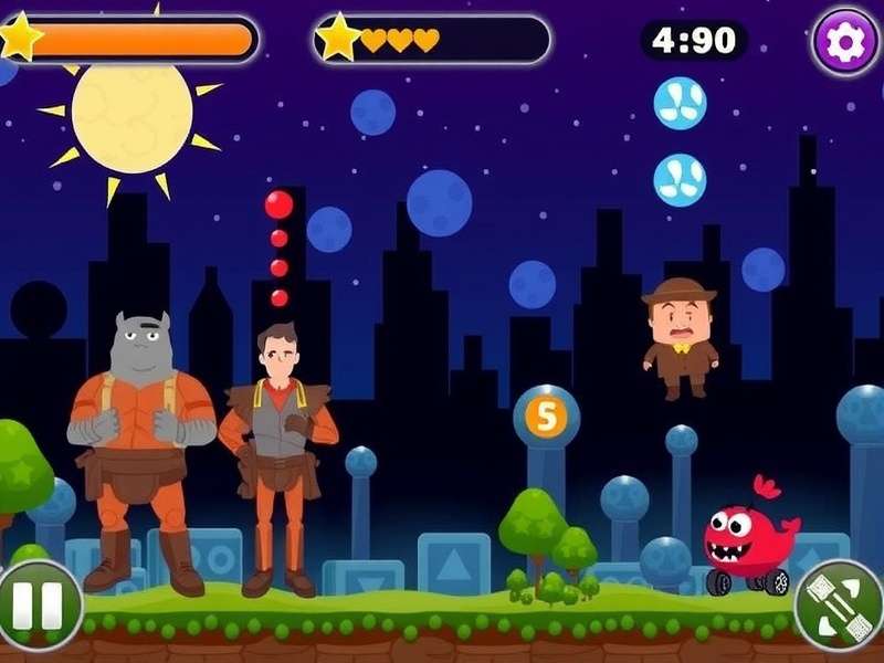 Colorful puzzle game interface showcasing Toon Blast gameplay with rockets and bombs