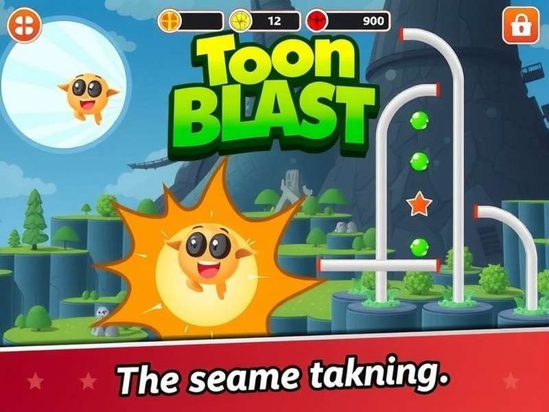 Toon Blast Android Update featuring new characters and levels