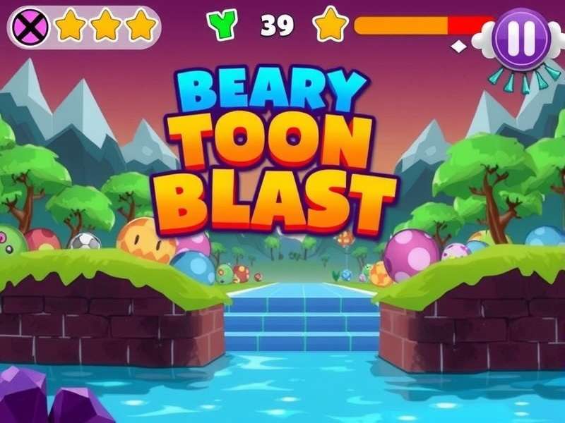 Toon Blast Gameplay Screenshot showing colorful puzzles