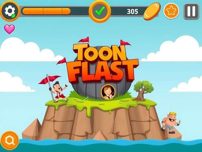 Toon Blast game crashing on a mobile phone screen