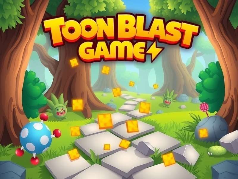 Toon Blast colorful puzzle gameplay screenshot
