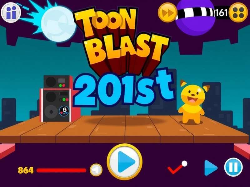 A person wearing headphones, immersed in game sound with a tablet showing Toon Blast