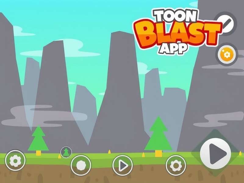 Close-up of a hand holding a phone playing Toon Blast, showing boosters and coins