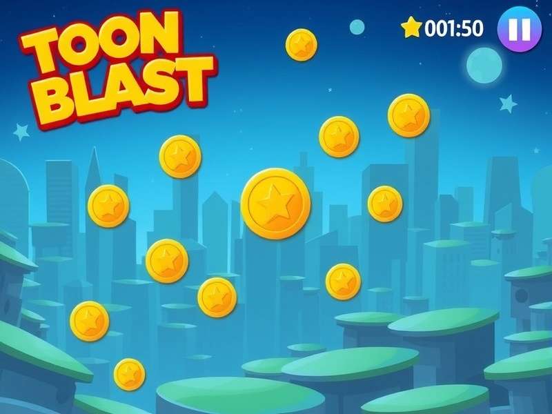 Visualization of Toon Blast coin distribution across game levels