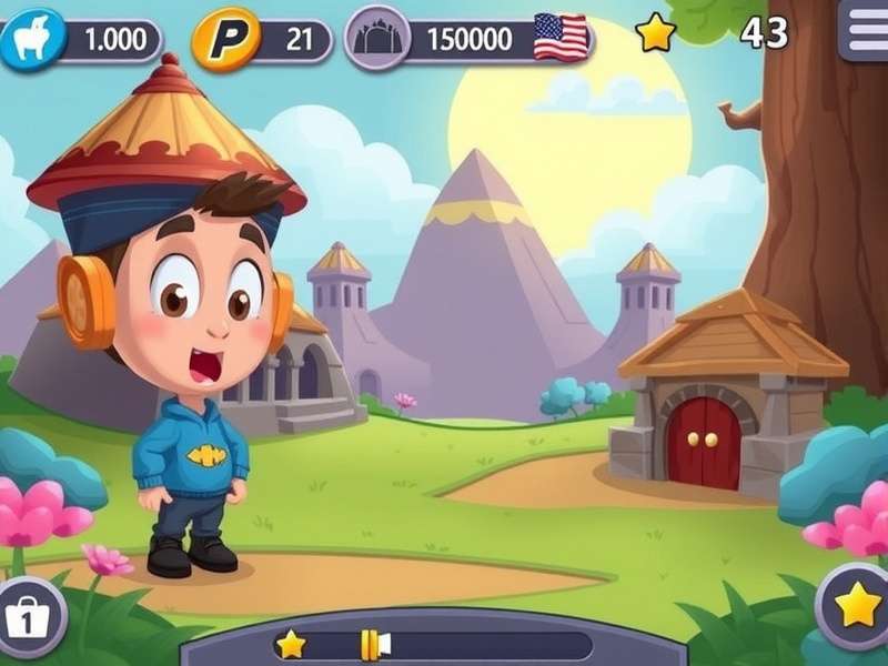 Toon Blast game showing update error on mobile screen