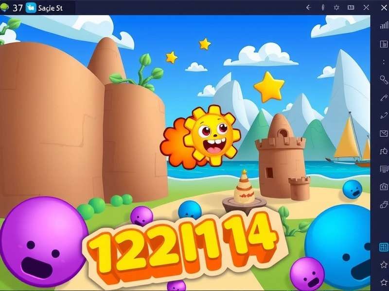 Toon Blast gameplay on Windows 10 screen