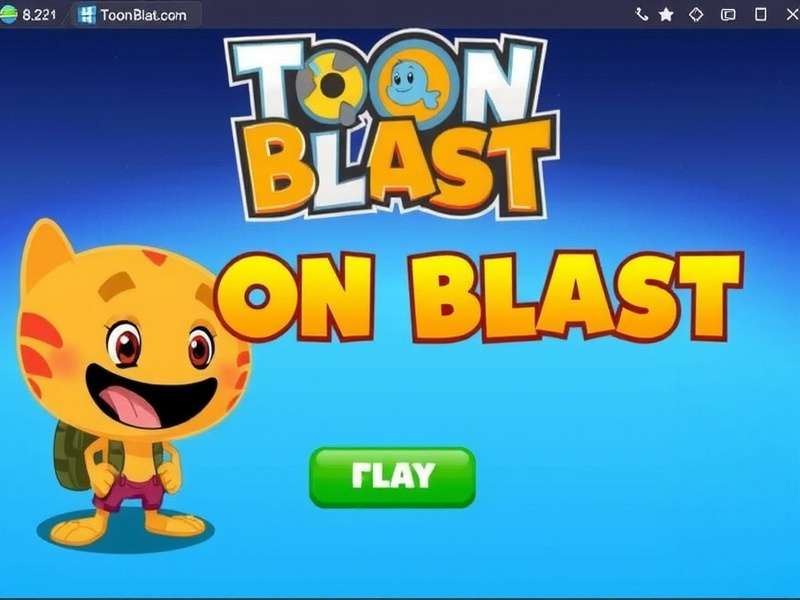 Toon Blast Gameplay on Mobile Device showing unlimited lives