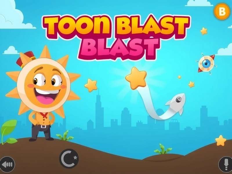 Toon Blast Gameplay on PC Screen