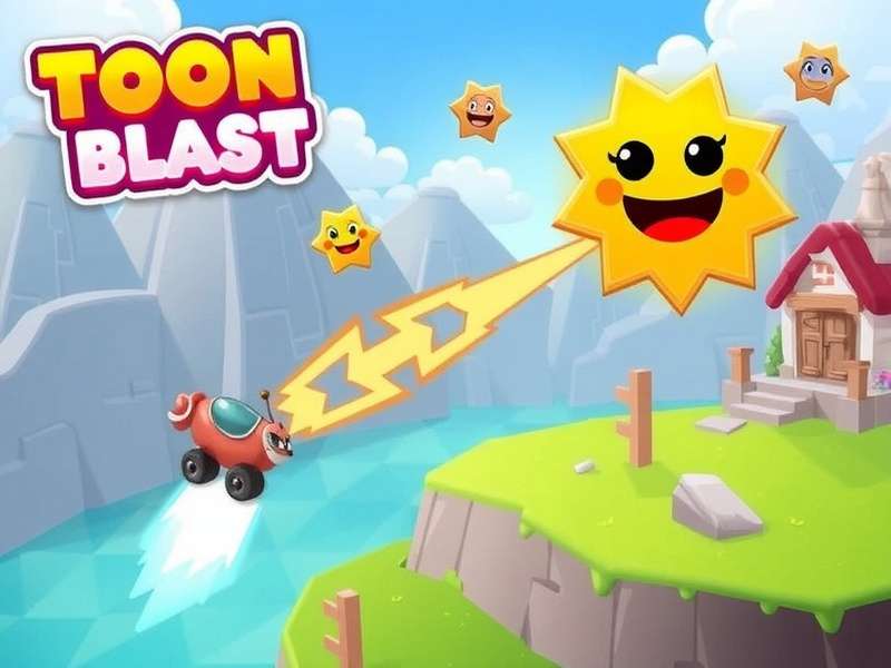 Toon Blast gameplay screenshot showing colorful puzzles