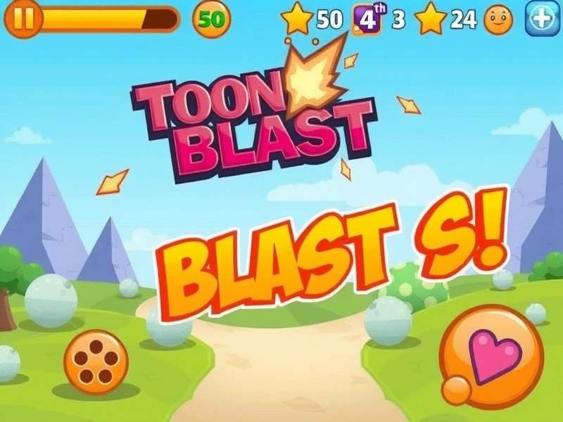 Toon Blast gameplay on iPhone and iPad screens