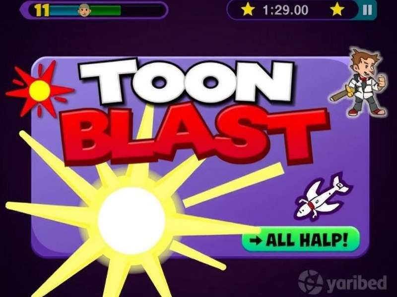 Toon Blast Advertisement Rewards Screen Showing Free Lives and Boosters