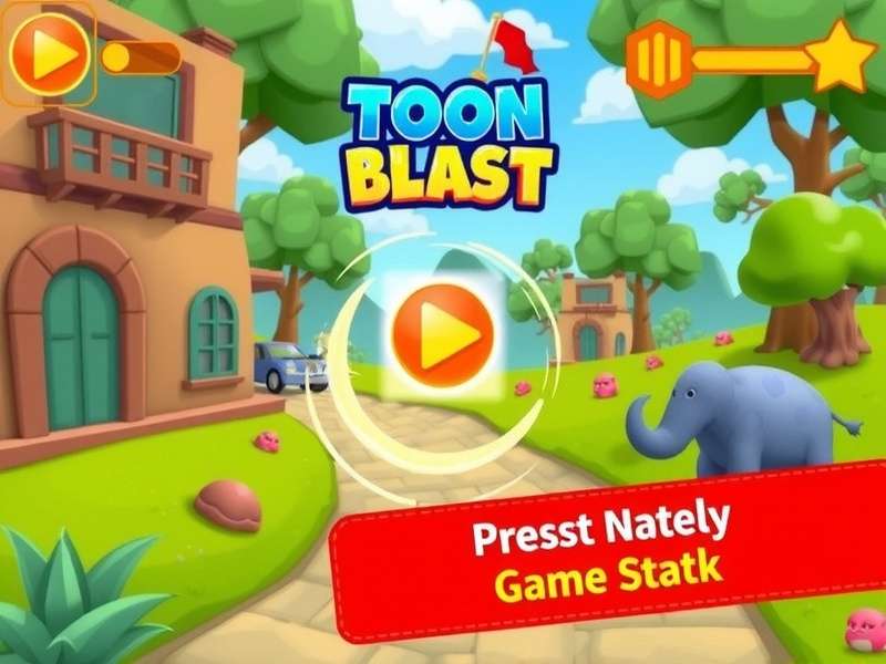 Toon Blast Download For Windows 10 — Hero banner showing game interface and download guide