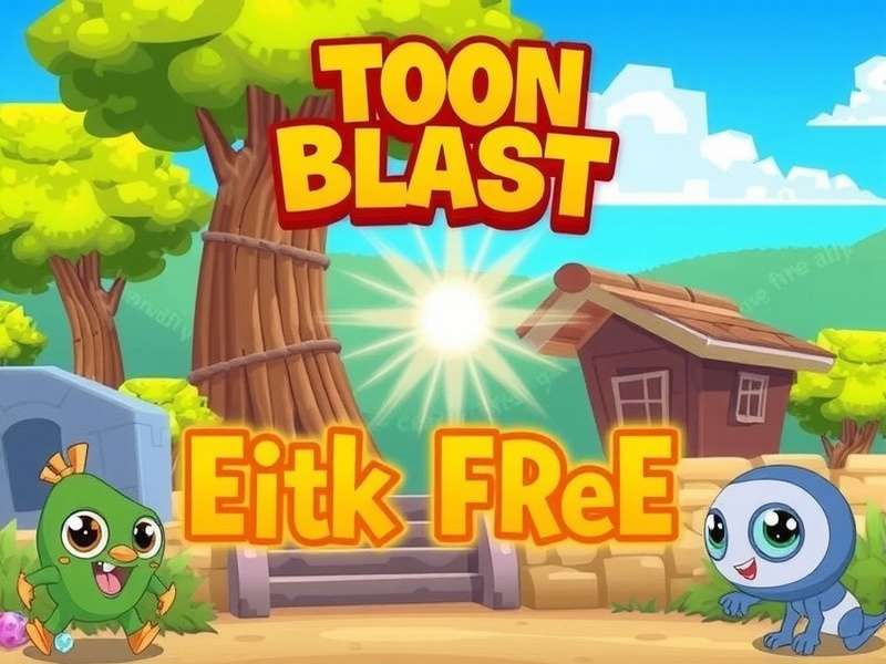 Toon Blast game for free – colourful puzzle gameplay on mobile device