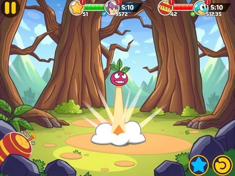 Toon Blast No Possible Moves error screen with colorful blocks and stuck game board