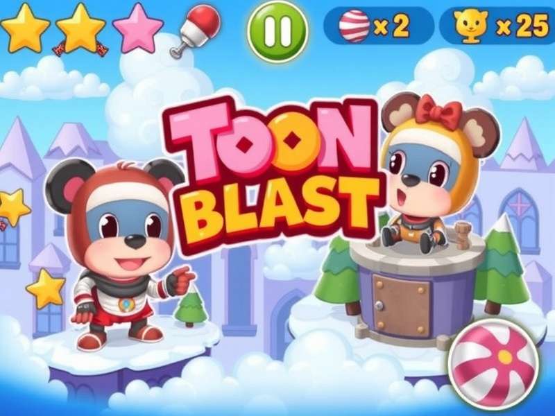 Toon Blast offline gameplay on mobile device – play without internet connection
