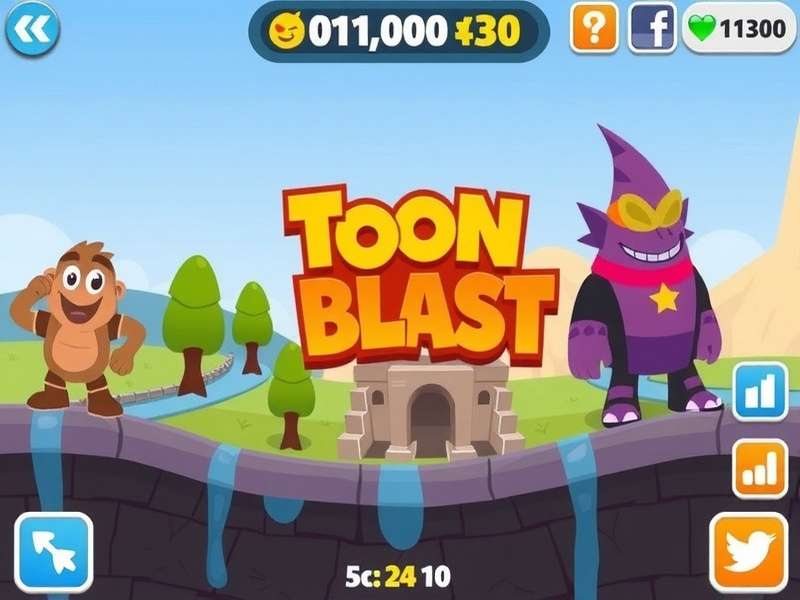 Toon Blast Gameplay 2 advanced level session with boosters and combos