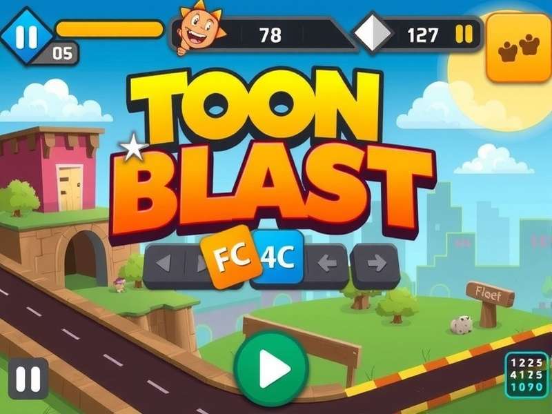 Toon Blast update time schedule banner showing new levels and power-ups