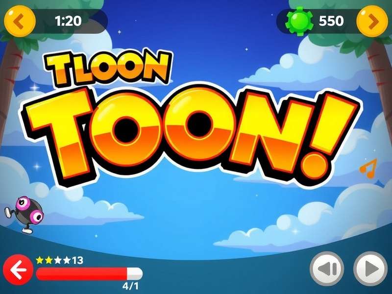 Toon Blast App – Colorful puzzle game interface with boosters and levels