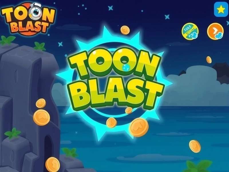 Toon Blast Gameplay screenshot showing colourful blocks and power-ups