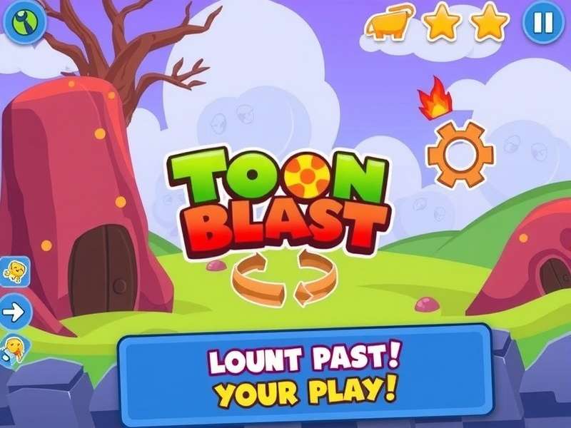 Toon Blast Game Free Play — Colorful puzzle board with power-ups and boosters